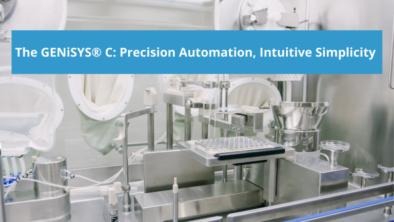 AST GENiSYS® C aseptic fill finish equipment being used in a pharmaceutical manufacturing facility