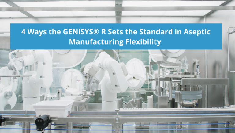 AST aseptic manufacturing equipment being utilized in a pharmaceutical cleanroom setting